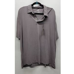Vintage 1946 Men's Gray Polo Shirt Size XXL
